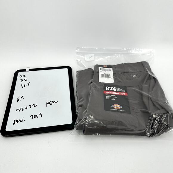 Dickies Work Pants Mens 32x32 ACTUAL Gray 874 Original Fit Utility NEW - Picture 10 of 10